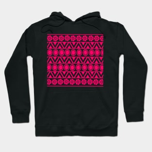 Pink floral pattern geometric Hoodie